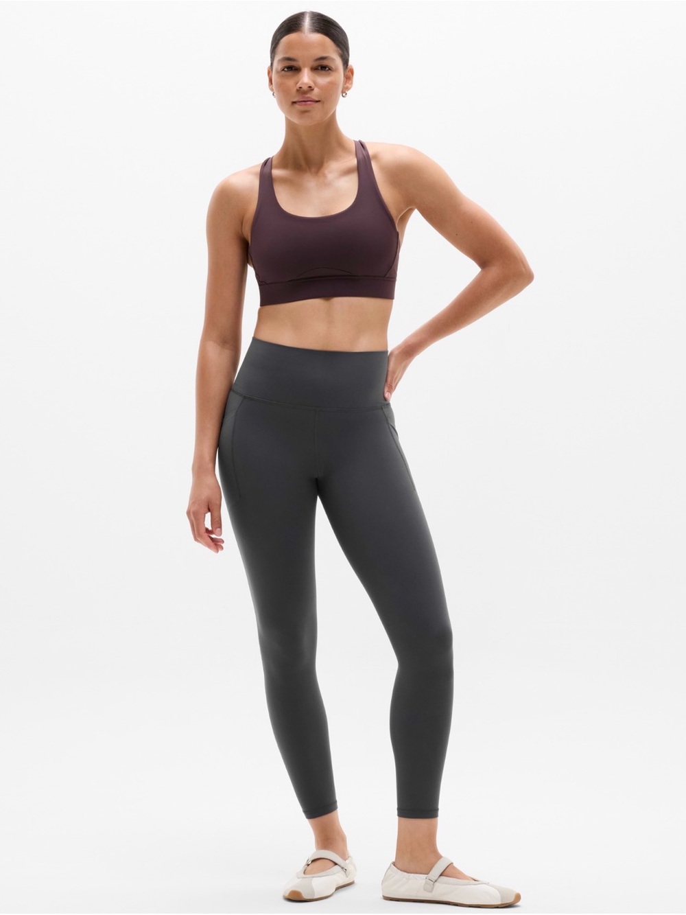 Athleta, SALUTATION STASH ASH 7/8 TIGHT
LEGGING